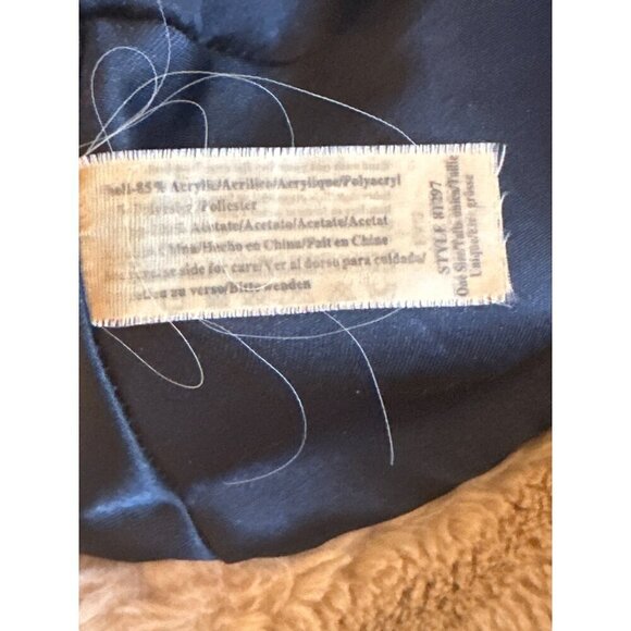 Vintage Faux Fur Bucket Hat Beige Unisex Warm Stylish Accessory Acrylic & Polyes - Picture 5 of 5